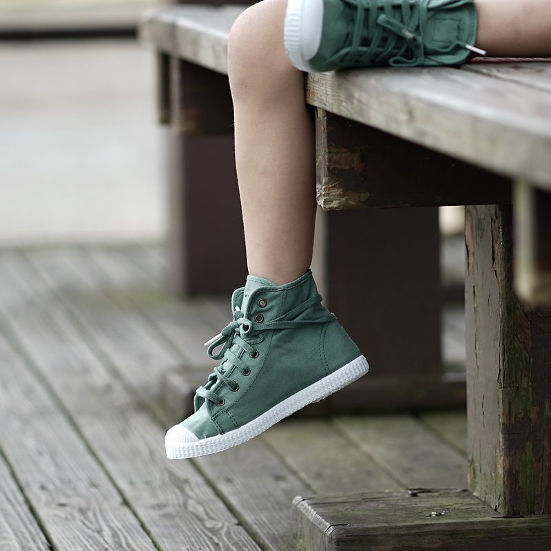 CIENTA Canvas Shoes 61997 63 - Kids' Shoes - Cotton & Hemp Green