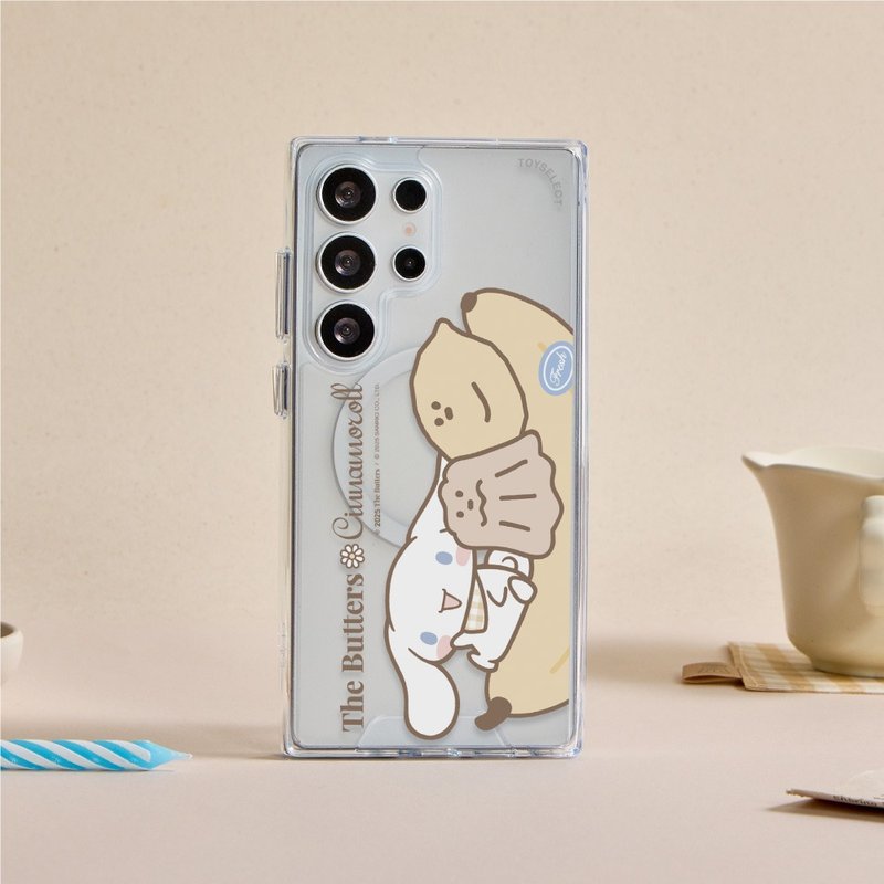 奶油家族x大耳狗樂遊香蕉船防摔透明SAMSUNG手機殼 - 手機殼/手機套 - 塑膠 多色