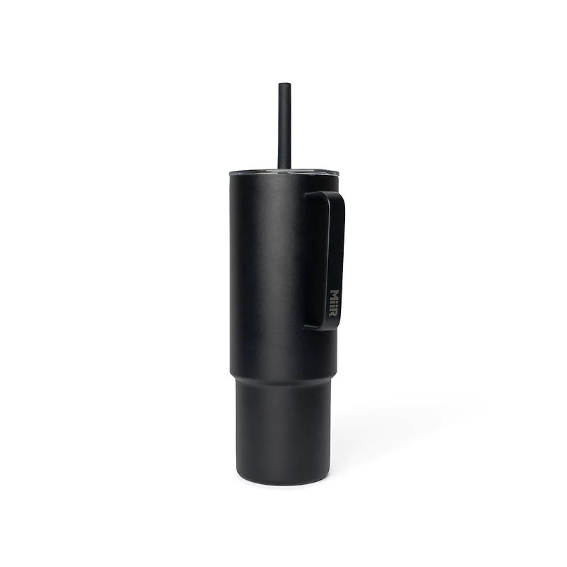 MiiR Vacuum-Insulated (stays hot/cold) All Day Straw Cup 32oz/946mL Black - กระบอกน้ำร้อน - สแตนเลส สีดำ