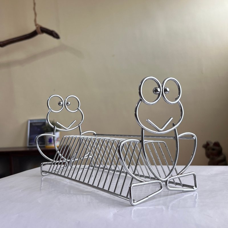 Early Taiwanese frog iron bookshelf - ชั้นวางหนังสือ - โลหะ หลากหลายสี