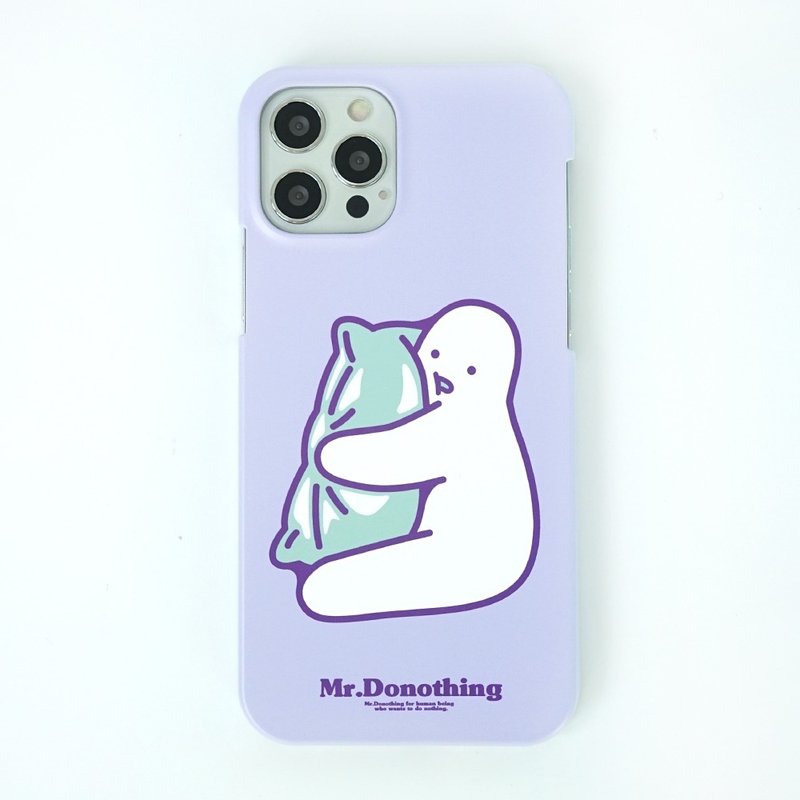 Mr. Donothing iphone case 12 pillow - 手機殼/手機套 - 塑膠 紫色