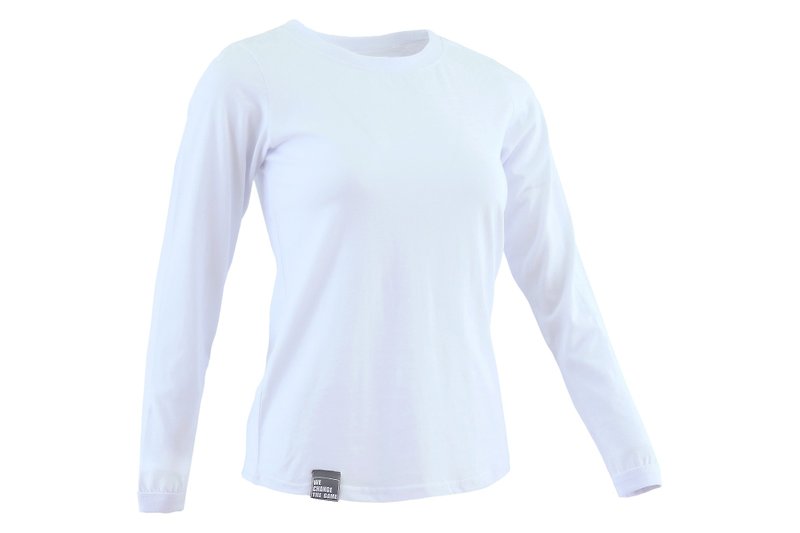 tools Women's Light Comfortable Cotton Long Sleeve Round Neck T#White::Comfort::Cotton::Skin-friendly 171335-09 - Women's Tops - Cotton & Hemp White