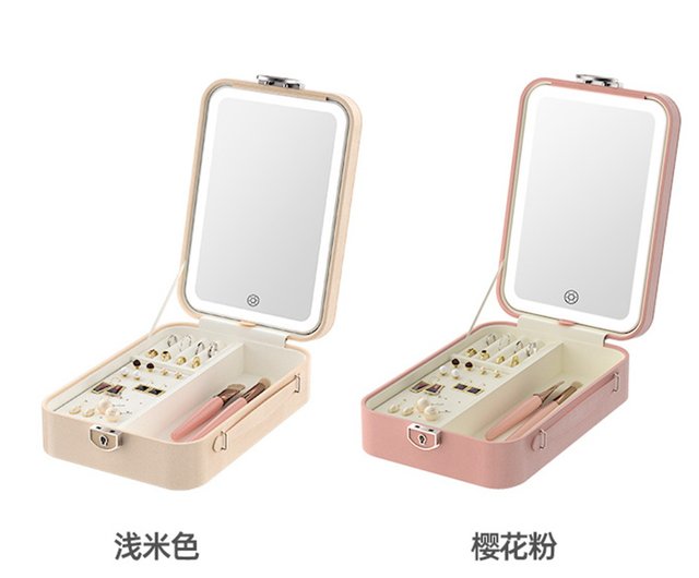 Free 10 Off For A Limited Time Treasure Box Mirror Led Makeup Jewelry Storage Fishinai Fascinate Other Furniture I Treasure Box Mirror Led Makeup, Vanity Mirror Trinket Box