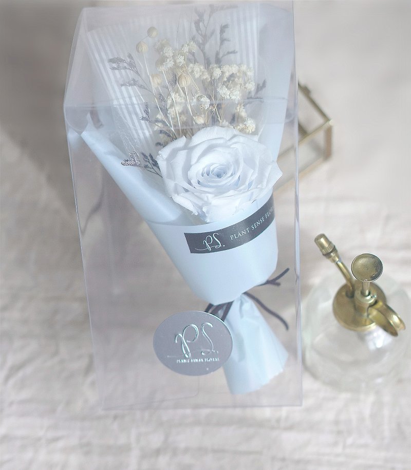 Goody Bag - Spot bouquet ~ ~ pink color of the Department of immortal flowers do not withered light blue big roses do not fall hydrangea Korean style bouquet - ตกแต่งต้นไม้ - พืช/ดอกไม้ สีน้ำเงิน