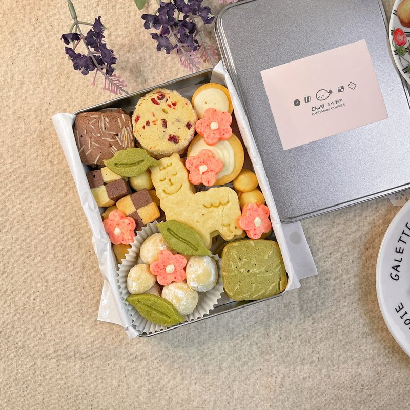 [Classic Hot Selling] Alpaca Cherry Blossom Viewing [Iron Box Biscuits] - คุกกี้ - อาหารสด 