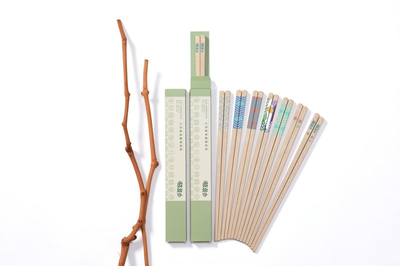 How many branches are environmentally friendly rattan chopsticks Shop