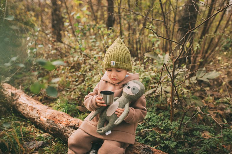Sloth toy, Sloth plush, Sloth nursery decor, Animal toys for baby, Modern baby - 寶寶/兒童玩具/玩偶 - 環保材質 綠色
