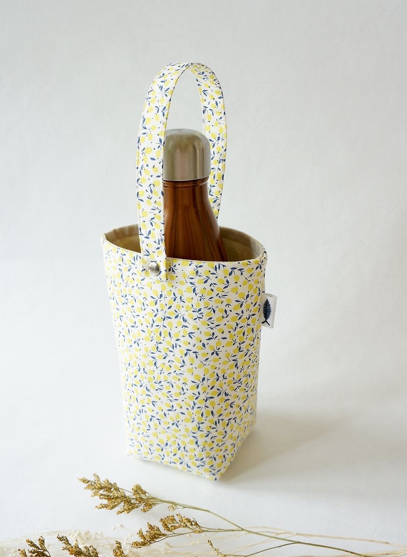 /Little pear / / beverage bag / kettle bag / green bag / small shopping bag - Beverage Holders & Bags - Cotton & Hemp Yellow