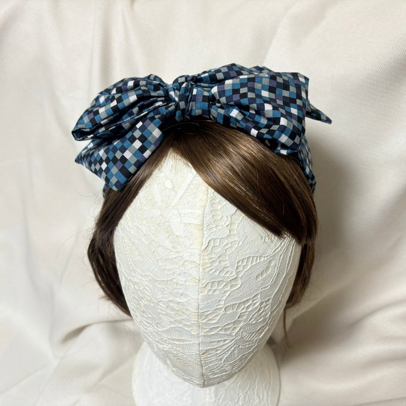 Mosaic | Intertwined bow headband - Hair Accessories - Cotton & Hemp Pink