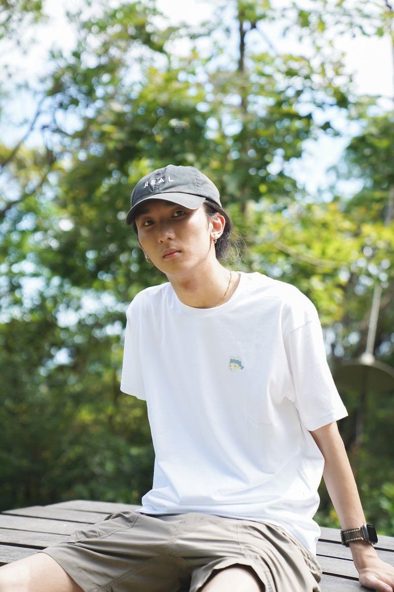 祭典貓 未來還未來  - 白 夏祭り  Tee T-Shirt  【 生日 】 - 男 T 恤 - 棉．麻 