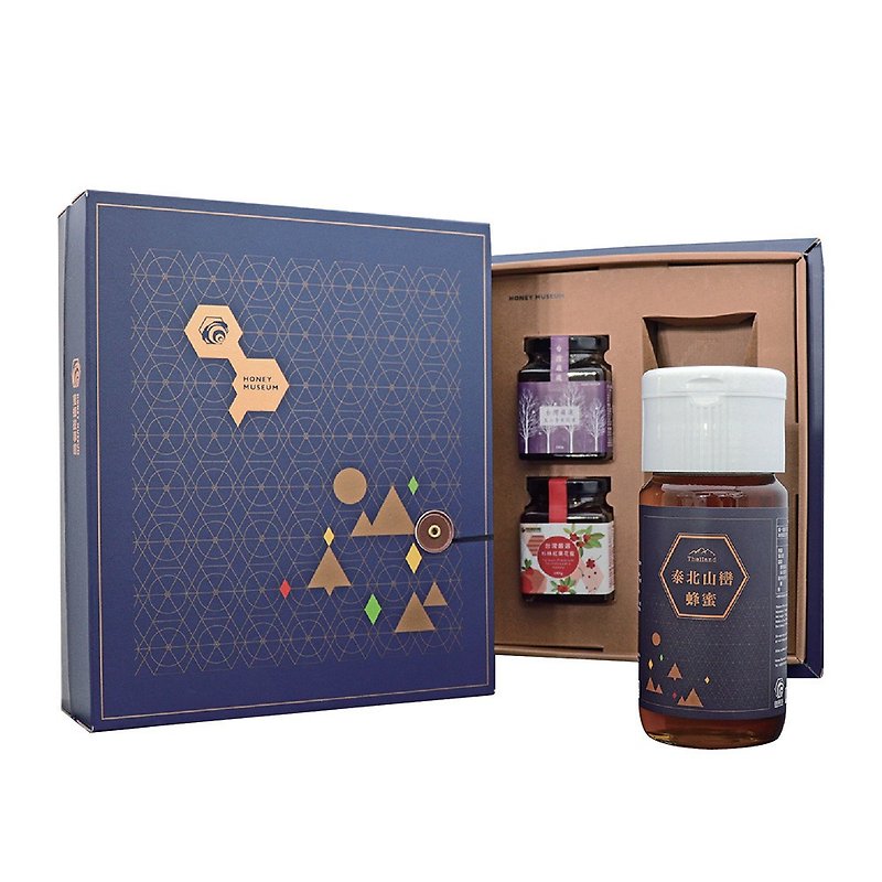Bee Story Museum Jiguang Forest Honey Gift Box Large-Classic Set - น้ำผึ้ง - อาหารสด สีน้ำเงิน