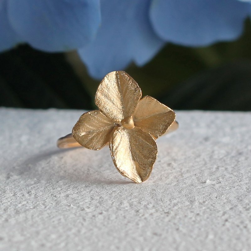 Hydrangea ring - General Rings - Sterling Silver Gold