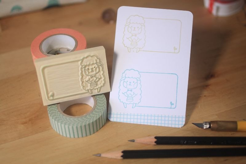 Sheep baa message chapter - Stamps & Stamp Pads - Rubber 