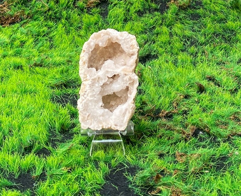 能量擺飾 招財開運8-招財瑪瑙白晶洞 療癒 開運 旺財運 旺事業 - 擺飾/家飾品 - 水晶 多色