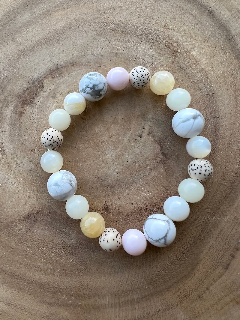 Organic Gemstone Bracelet||Xingyue||Bodhi/Pearl/White Turquoise/Queen Shell/Purple Mica/Tridacina
