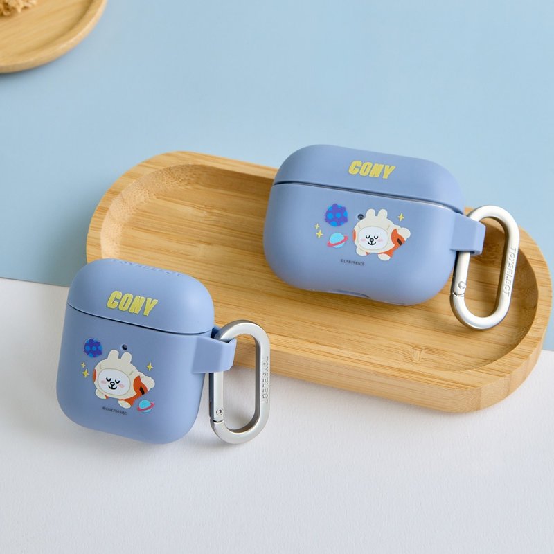 LINE FRIENDS Classic-Space Suit Bunny Strong Anti-fall AirPods Protective Case - ที่เก็บหูฟัง - พลาสติก หลากหลายสี