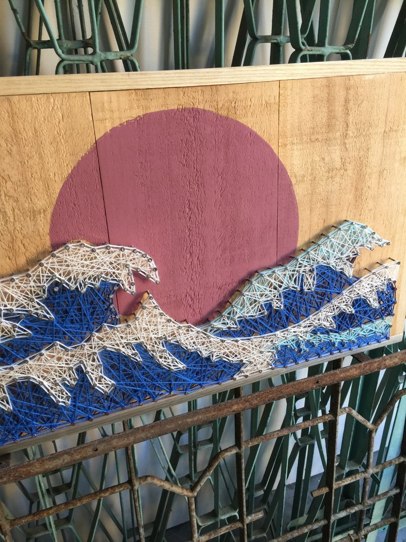 海波浪 浮世繪 居家佈置 創意木作 - 擺飾/家飾品 - 木頭 多色