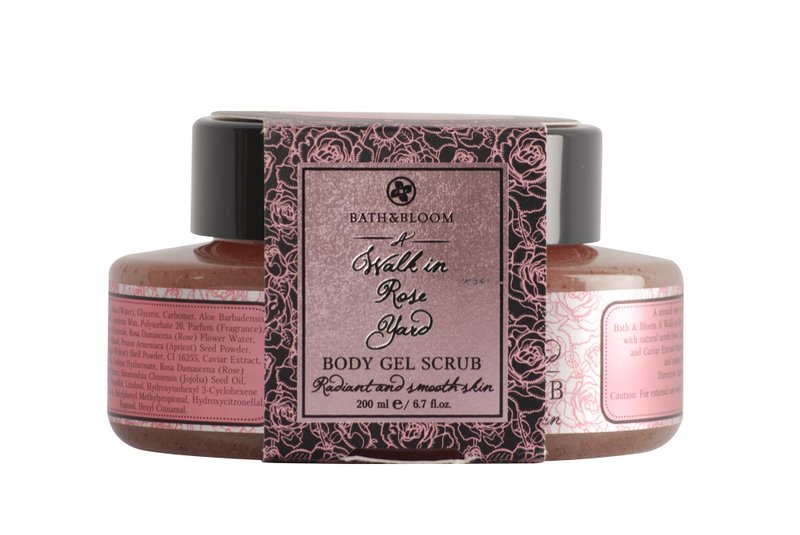 【Bath & Bloom】 漫步玫瑰園身體去角質凝膠200ml - 臉部清潔/洗面乳/卸妝 - 塑膠 