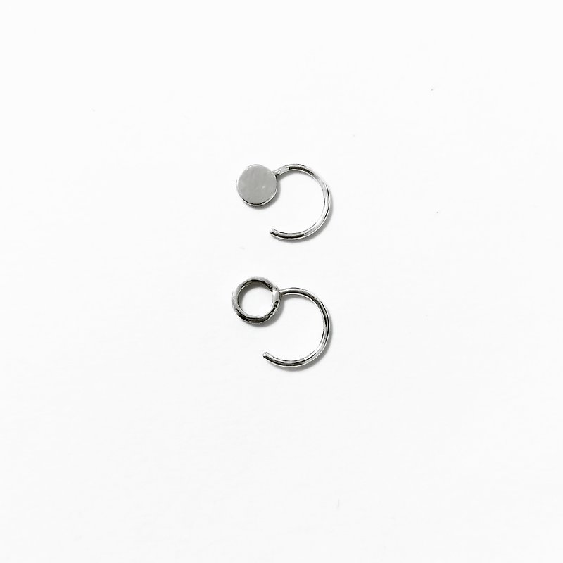│Simple│Comma•Pure Silver•Light Earrings•Designer Original - Earrings & Clip-ons - Other Metals 