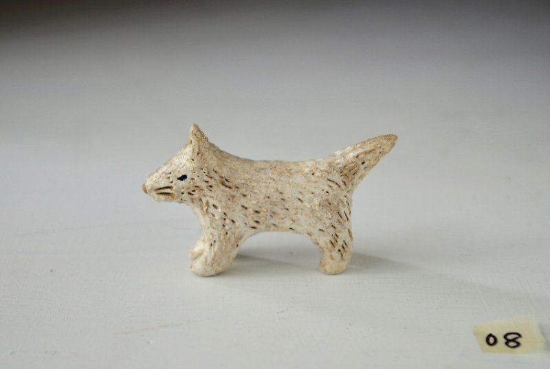 white wolf - Items for Display - Pottery White
