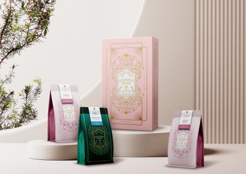 鄉 皂 Country soap 高品質經典禮盒手工皂三入