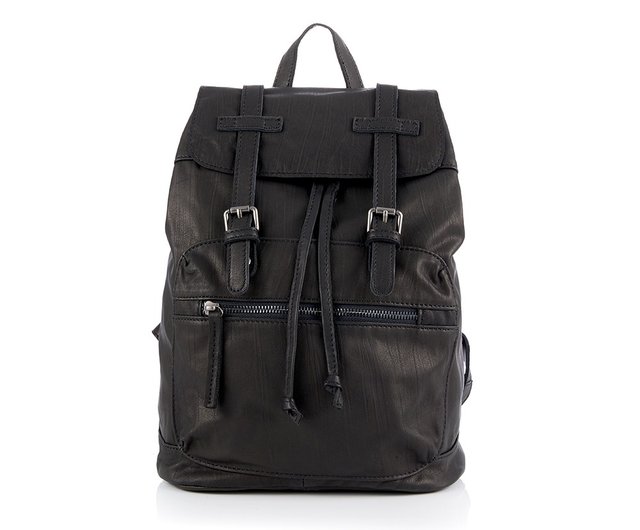 eeCute Lightweight Leather Backpack Classic Black Shop eecute