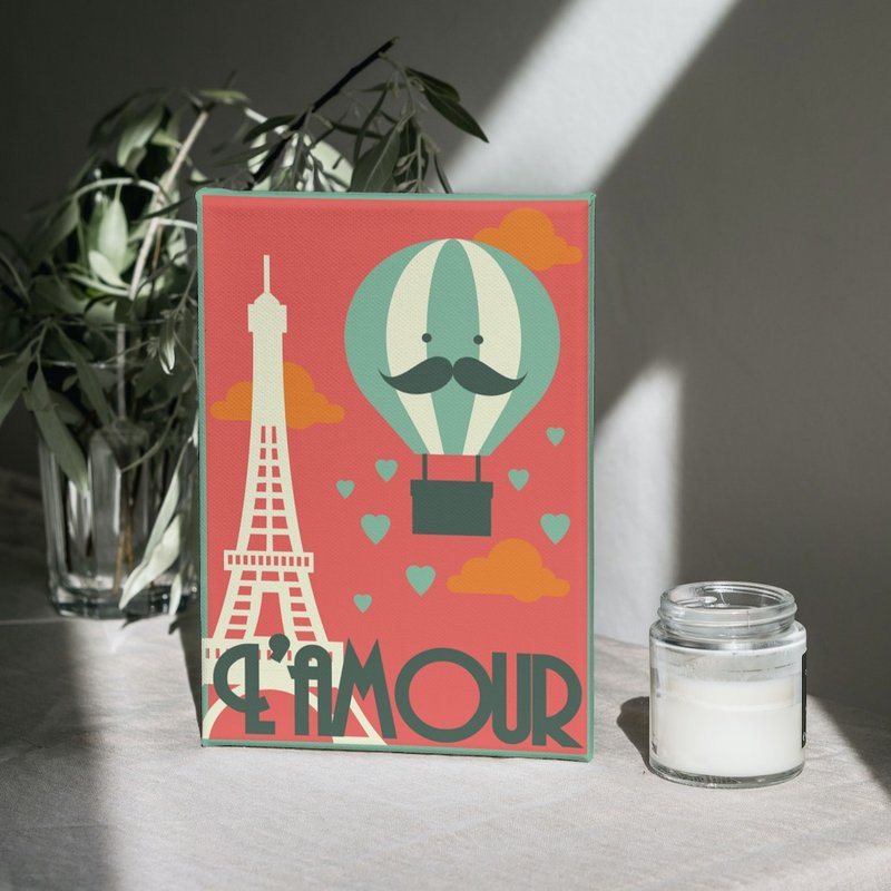 巴黎熱氣球  創意數字油畫 【20x30尺寸】 - 插畫/繪畫/寫字 - 其他材質 