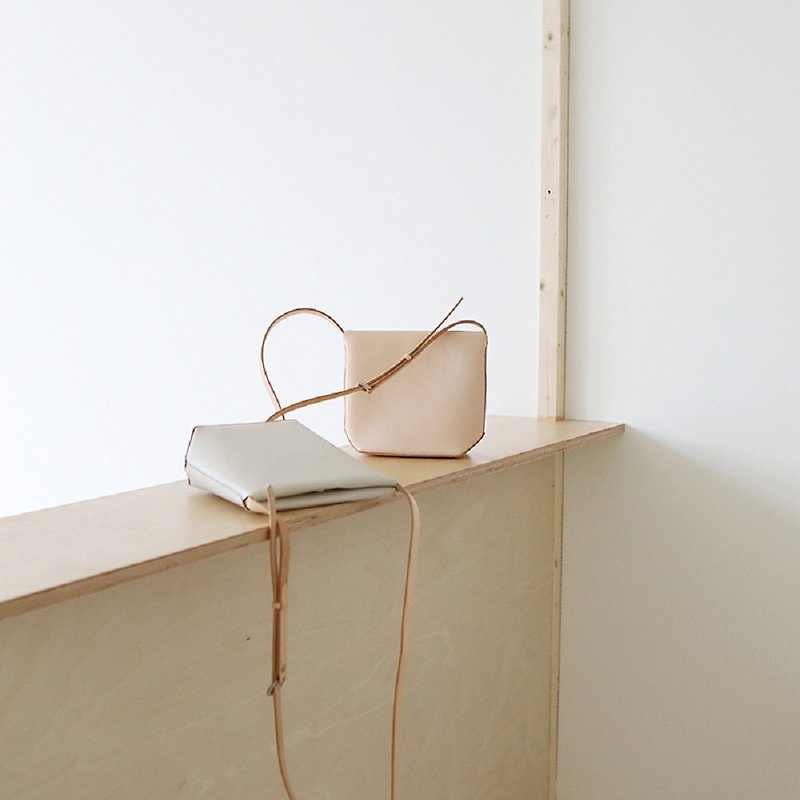 JOYDIVISION simple angled shoulder bag leather diagonal handbag - Messenger Bags & Sling Bags - Genuine Leather Green