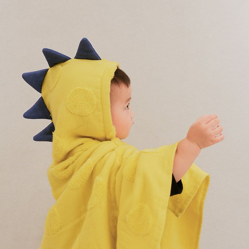 【kontex】Japanese Imabari hooded towel/bath towel SOF dot series dinosaur style - Other - Cotton & Hemp Multicolor