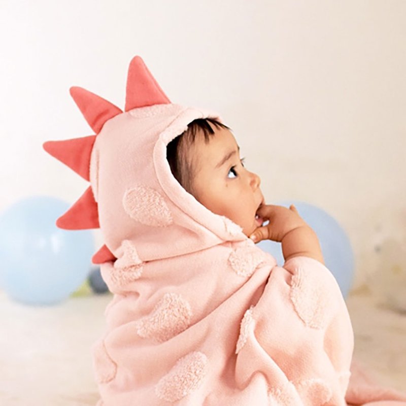 【kontex】Japanese Imabari hooded towel/bath towel SOF dot series dinosaur style - อื่นๆ - ผ้าฝ้าย/ผ้าลินิน หลากหลายสี