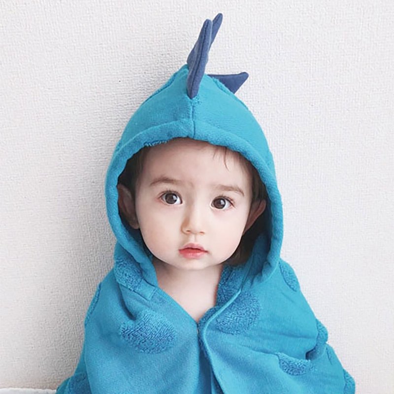 【kontex】Japanese Imabari hooded towel/bath towel SOF dot series dinosaur style - อื่นๆ - ผ้าฝ้าย/ผ้าลินิน หลากหลายสี