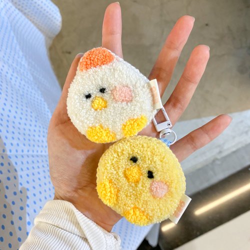 マオシェンシェン] ロシアンポケ刺繍ひよこチャーム完成品/DIY