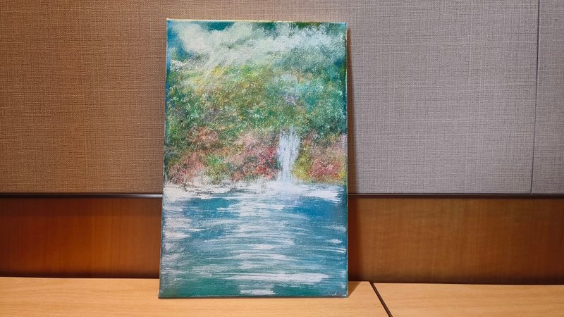 Frameless painting/healing painting/landscape painting/ Acrylic watercolor painting/decorative painting/hanging painting - โปสเตอร์ - ผ้าฝ้าย/ผ้าลินิน 