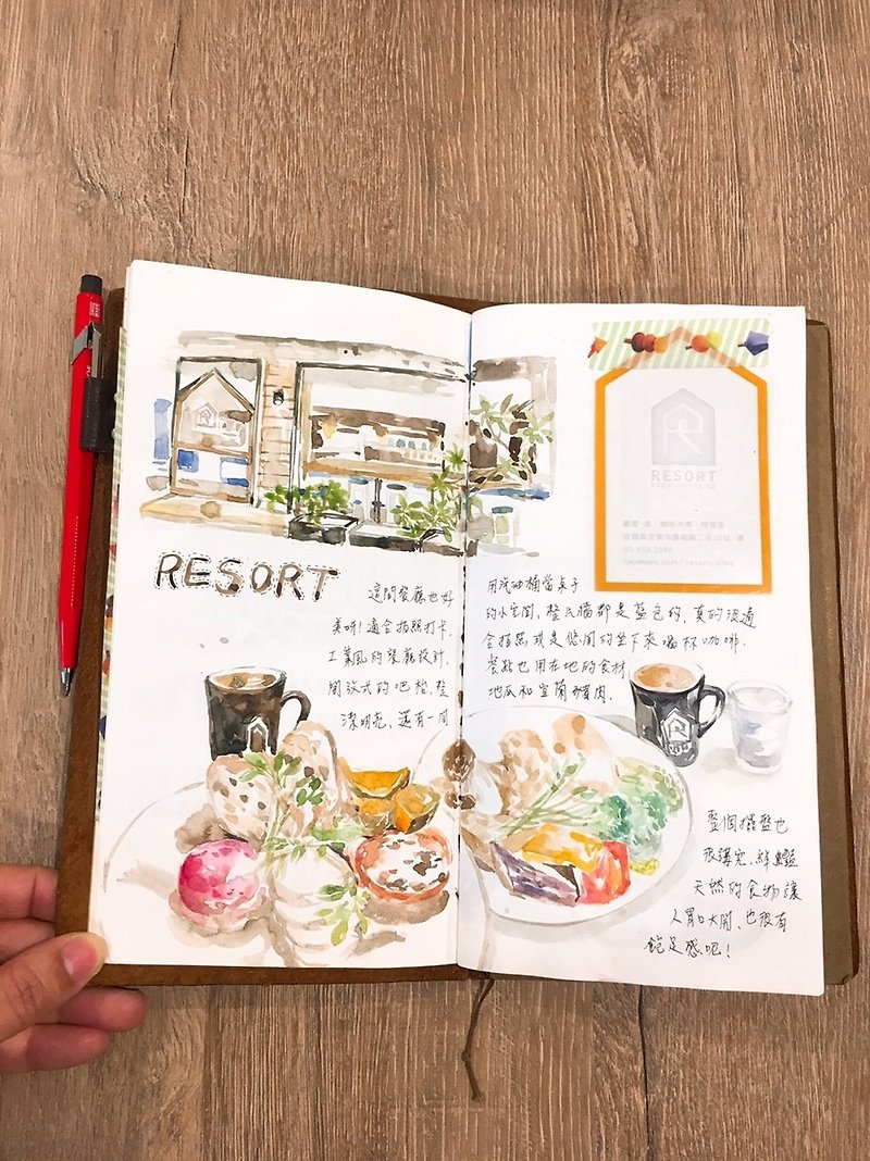 【Workshop(s)】experience activities. It&#39;s delicious to draw - Watercolor Brunch Course - Brunch Drawing + Handbook Application