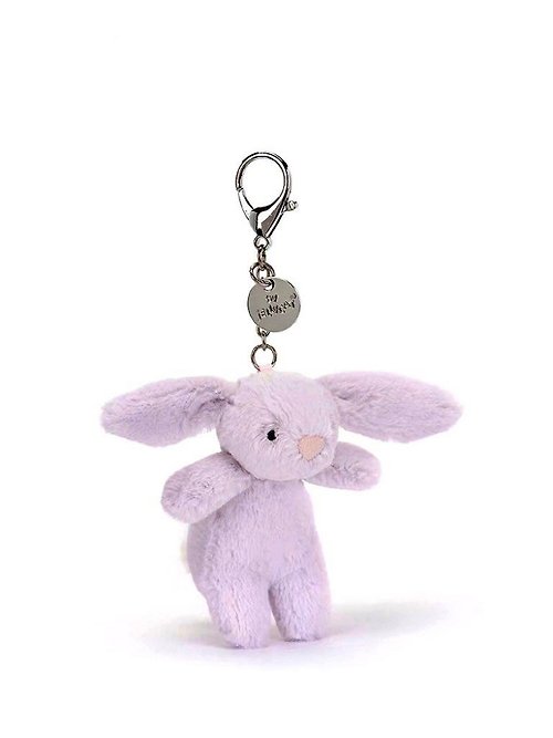 Jellycat Bashful Bunny Lavender Bag Charm 薰衣草紫兔吊飾鑰匙圈