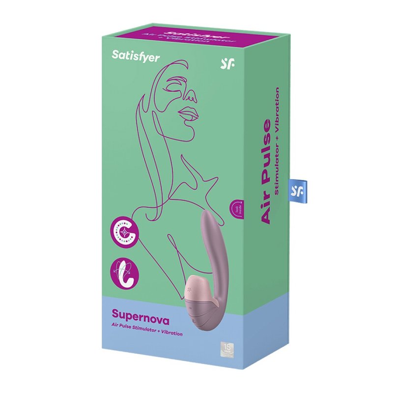 德國Satisfyer Supernova 吸吮G點按摩棒 (古典玫瑰) - 情趣用品 - 矽膠 