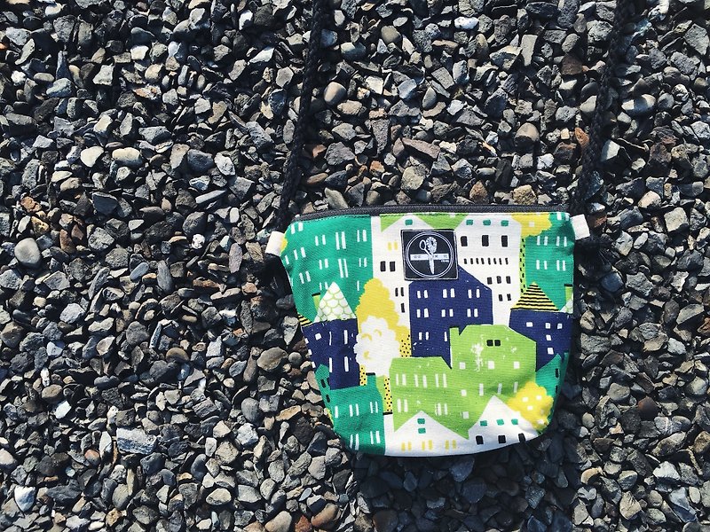 [Customization] small square bag - green house Extended Edition - กระเป๋าแมสเซนเจอร์ - กระดาษ สีเขียว