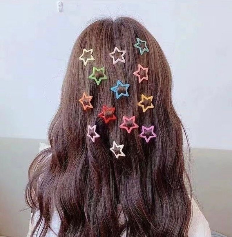 Y2K hair clip - เครื่องประดับผม - โลหะ หลากหลายสี