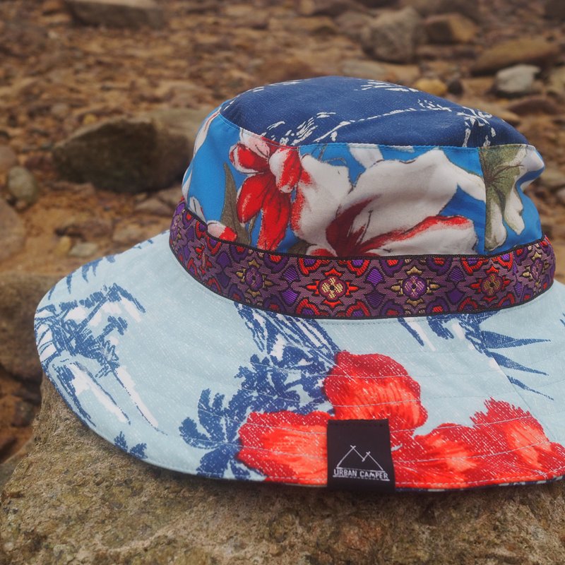 Scrap Bucket Hat | Handmade in Hong Kong - หมวก - เส้นใยสังเคราะห์ 