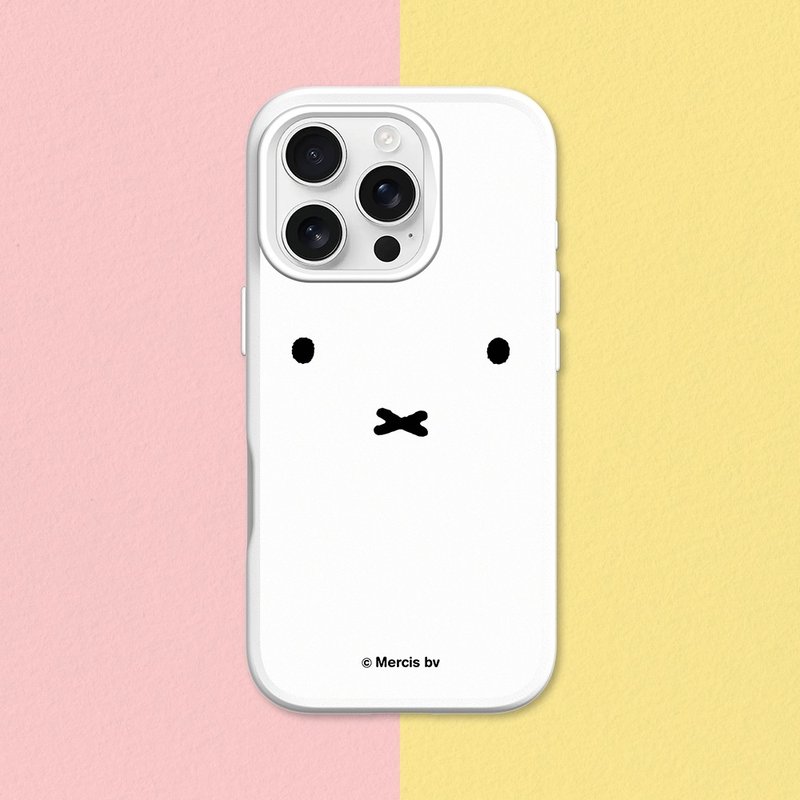 【Pinkoi x miffy】SolidSuit classic anti-fall back phone case-near Miffy - Phone Accessories - Plastic Multicolor