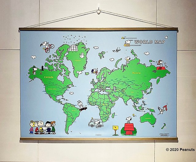 史努比世界地圖 設計館tequila峰狂形象x 有製青年 海報 畫作 版畫 Pinkoi