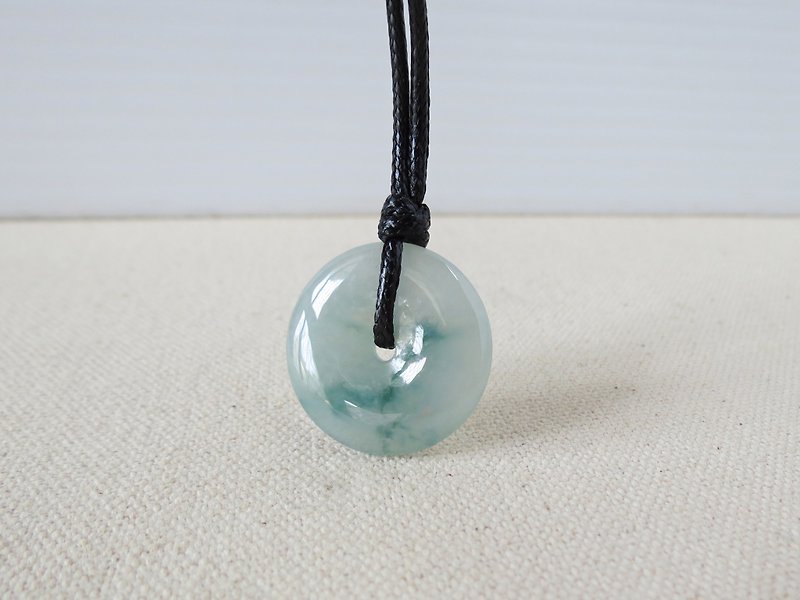 Benming Year [Peaceful Ruyi] Ping An Jadeite Korean Wax Thread Necklace*PS07*Lucky, Anti-villain - สร้อยคอยาว - เครื่องเพชรพลอย หลากหลายสี
