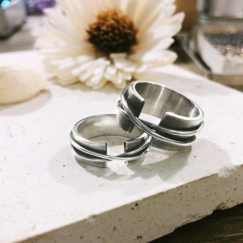Metalworking Course [Group of 1] Love Memory Silver(Thick Style) Handmade Pairing Rings for Besties and Couples - Metalsmithing/Accessories - Sterling Silver 