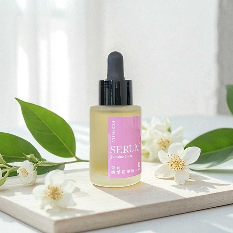 零酸亮白【茉莉嫩采精華液】茉莉純露 B3+B5 保濕修護 淡斑勻亮 - 精華液/精華油 - 濃縮/萃取物 透明