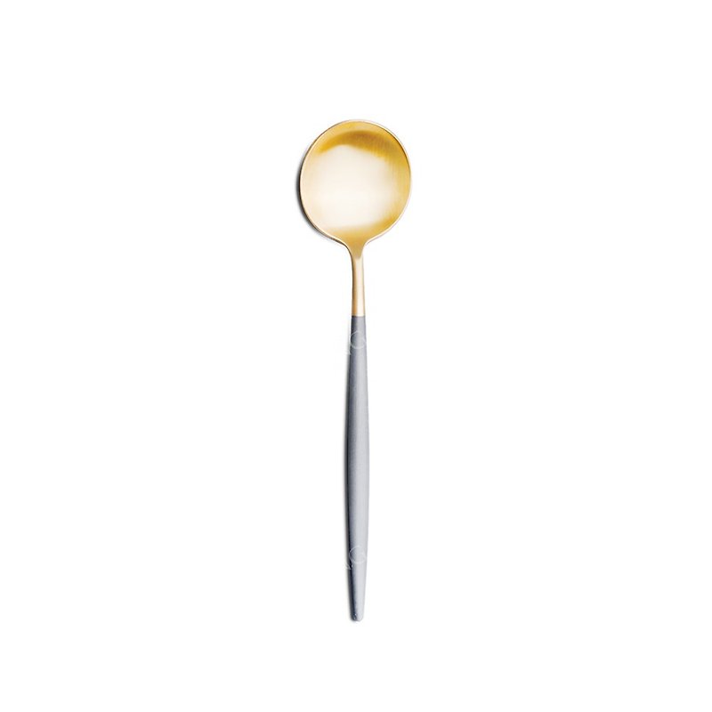 GOA GREY GOLD MATTE DESSERT SPOON - Cutlery & Flatware - Stainless Steel Gray