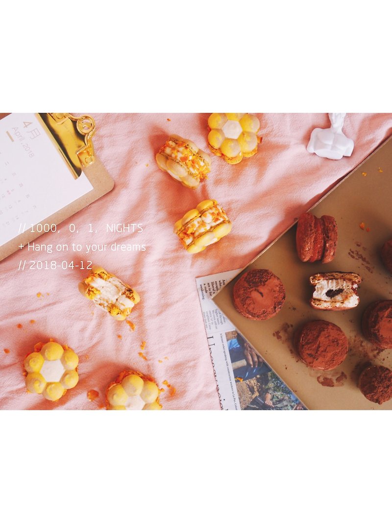 [春の花の園 - 黄色の花の少女] - ケーキ・デザート - 食材 ブラウン
