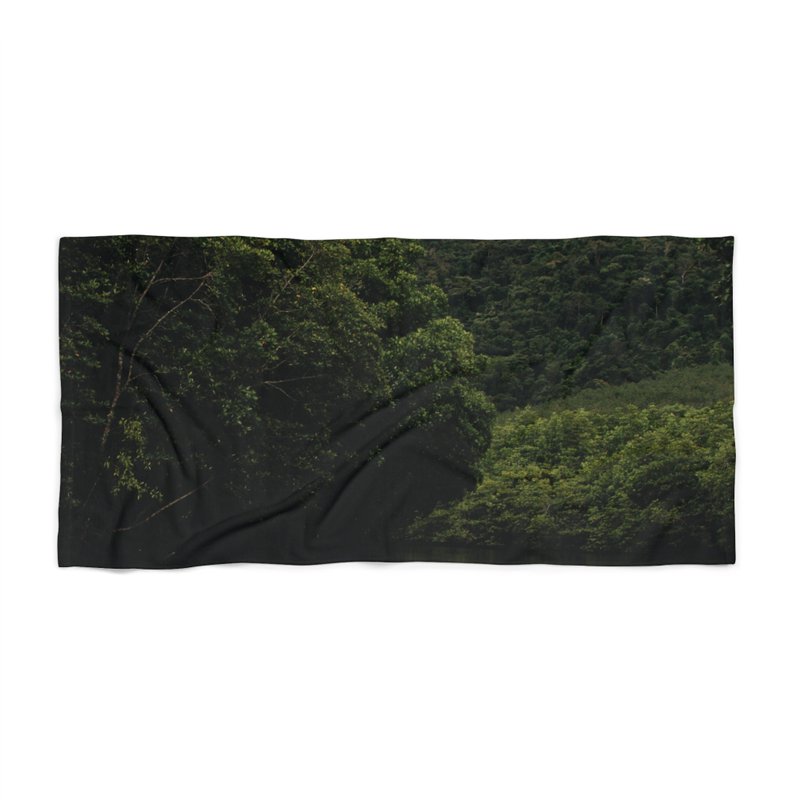Beach Towel - Evergreen Escape - 毛巾/浴巾 - 聚酯纖維 綠色