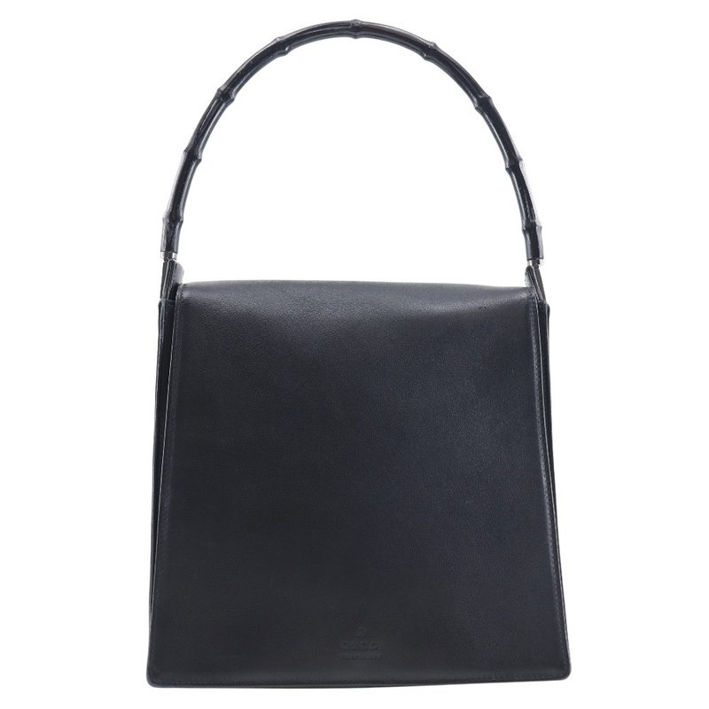 【日本直送】グッチ GUCCI バンブー ショルダーバッグ 001 3243 200047 カーフ 黒 レディース【中古】 - 側背包/斜背包 - 真皮 黑色