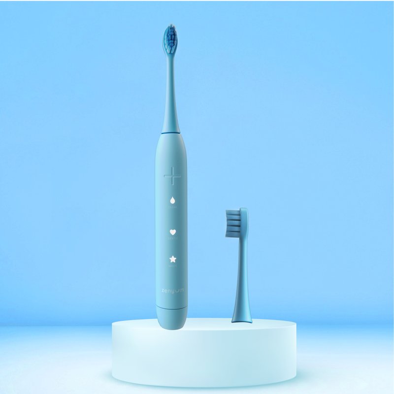 ZenyumSonic (Blue) + Premium DuPont Brush Head 1Pc #Electric Toothbrush - แปรงสีฟัน - วัสดุอื่นๆ สีน้ำเงิน