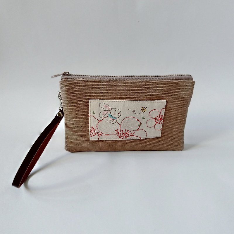 Bunny - three bags, storage bags, grocery bags - Toiletry Bags & Pouches - Cotton & Hemp Brown